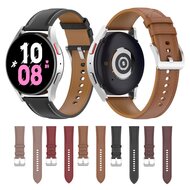 Luxe leren bandje - Donkerbruin - Samsung Galaxy Watch 4 - 40mm / 44mm