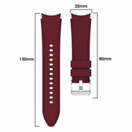 Siliconen sportband - Bordeaux - Samsung Galaxy Watch 5 (Pro) - 40mm / 44mm / 45mm