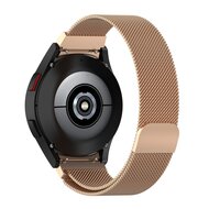 Milanese bandje (ronde connector) - Champagne goud - Samsung Galaxy Watch 5 (Pro) - 40mm / 44mm / 45mm