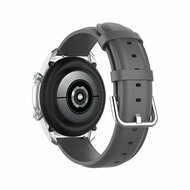 Classic leren bandje - Grijs - Samsung Galaxy Watch - 46mm / Samsung Gear S3