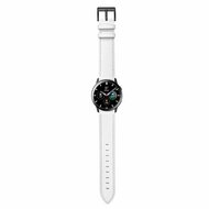 lederen bandje - Wit - Samsung Galaxy Watch - 46mm / Samsung Gear S3