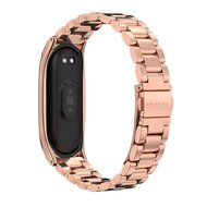 Metalen schakelarmband voor Xiaomi Mi Band 3/4/5/6/7 - Rose Goud
