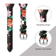 Fitbit Versa 1 / 2 &amp; Lite bandje TPU leer - Bruin