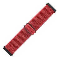 Fitbit Versa 3/4 &amp; Sense 1/2 Nylon loop bandje - Rood