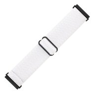 Fitbit Versa 3/4 &amp; Sense 1/2 Nylon loop bandje - Wit