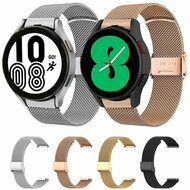 Milanese bandje met klemsluiting - Zilver - Samsung Galaxy Watch 5 (Pro) - 40mm / 44mm / 45mm
