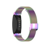 Fitbit Inspire Milanese bandje met gesp - Maat: Large  - Multi