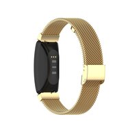 Fitbit Inspire Milanese bandje met gesp - Maat: Large  - Goud