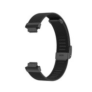 Fitbit Inspire Milanese bandje met gesp - Maat: Small  - Zwart