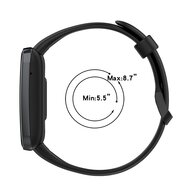 Siliconen sportbandje - Zwart - Xiaomi Smart band 7 Pro