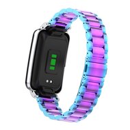 Metalen schakelband met case - Multicolor - Xiaomi Smart band 7 Pro