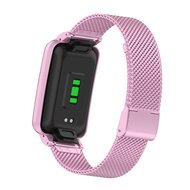 Milanese bandje met case - Lila - Xiaomi Smart band 7 Pro