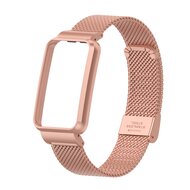Milanese bandje met case - Ros&eacute; goud - Xiaomi Smart band 7 Pro