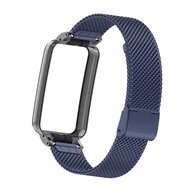 Milanese bandje met case - Donkerblauw - Xiaomi Smart band 7 Pro