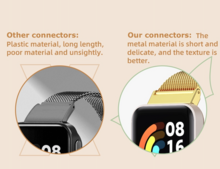 Stalen schakelband - Zwart - Xiaomi Smart band 7 Pro