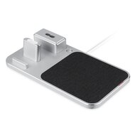 3 in 1 oplader geschikt voor Apple Pencil &amp; AirPods &amp; iPhone - Zilver