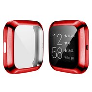 Fitbit Versa 2 Soft TPU case (volledig beschermd) - Rood