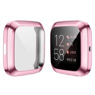 Fitbit Versa 2 Soft TPU case (volledig beschermd) - Roze