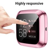 Fitbit Versa 2 Soft TPU case (volledig beschermd) - Roze