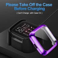 Fitbit Versa 2 Soft TPU case (volledig beschermd) - Paars