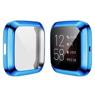 Fitbit Versa 2 Soft TPU case (volledig beschermd) - Blauw