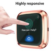Fitbit Versa 2 Soft TPU case (volledig beschermd) - Ros&eacute; goud