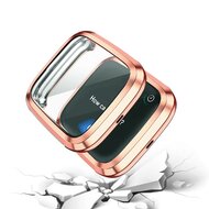 Fitbit Versa 2 Soft TPU case (volledig beschermd) - Ros&eacute; goud