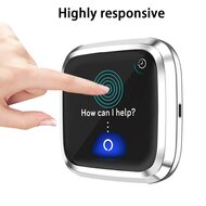 Fitbit Versa 2 Soft TPU case (volledig beschermd) - Zilver