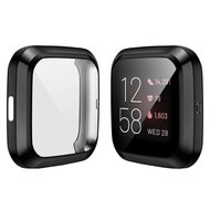 Fitbit Versa 2 Soft TPU case (volledig beschermd) - Zwart