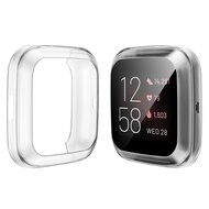 Fitbit Versa 2 Soft TPU case (volledig beschermd) - Transparant