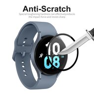 Screen protector tempered glass - Full cover - Geschikt voor de Samsung Galaxy Watch 5 - 44mm