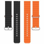 Ocean Style bandje - Oranje / zwart - Garmin Vivoactive 6 / Vivoactive 5 / Vivoactive 3