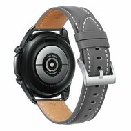 Premium Leather bandje - Grijs - Garmin Vivoactive 6 / Vivoactive 5 / Vivoactive 3