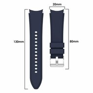 Siliconen sportband - Donkerblauw - Samsung Galaxy Watch 6 Classic - 47mm &amp; 43mm