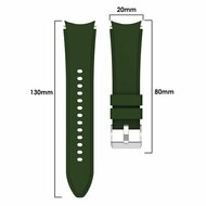 Siliconen sportband - Groen - Samsung Galaxy Watch 6 Classic - 47mm &amp; 43mm