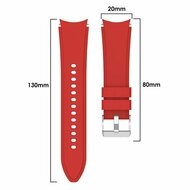 Siliconen sportband - Rood - Samsung Galaxy Watch 6 Classic - 47mm &amp; 43mm