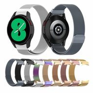 Milanese bandje (ronde connector) - Zilver - Samsung Galaxy Watch 6 Classic - 47mm &amp; 43mm