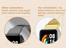 Metalen schakelband - Goud - Xiaomi Smart band 7 Pro