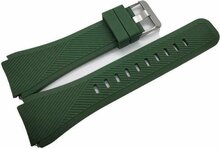 Siliconen sportbandje - Donkergroen - Geschikt voor Samsung Galaxy Watch 3 (45mm) - Galaxy Watch 46mm - Samsung Gear S3 Classic &amp; Frontier