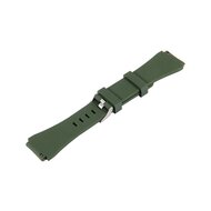 Siliconen sportbandje - Donkergroen - Geschikt voor Samsung Galaxy Watch 3 (45mm) - Galaxy Watch 46mm - Samsung Gear S3 Classic &amp; Frontier