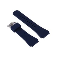 Siliconen sportbandje - Donkerblauw - Geschikt voor Samsung Galaxy Watch 3 (45mm) - Galaxy Watch 46mm - Samsung Gear S3 Classic &amp; Frontier