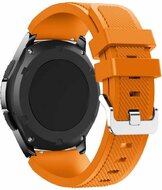 Siliconen sportbandje - Oranje - Geschikt voor Samsung Galaxy Watch 3 (45mm) - Galaxy Watch 46mm - Samsung Gear S3 Classic &amp; Frontier