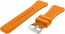 Siliconen sportbandje - Oranje - Geschikt voor Samsung Galaxy Watch 3 (45mm) - Galaxy Watch 46mm - Samsung Gear S3 Classic &amp; Frontier
