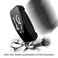 Fitbit Inspire 1 / HR / Ace 2 TPU case (volledig beschermd) - Zwart