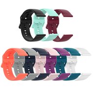 Fitbit Versa 1 / 2 &amp; Lite siliconen sportbandje met gespsluiting - Grijs - Maat: Small