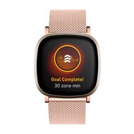 Fitbit Versa 3/4 &amp; Sense 1/2 - Milanese bandje met klemsluiting - Champagne goud