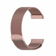 Fitbit Versa 3/4 &amp; Sense 1/2 milanese bandje - Large - Ros&eacute; goud
