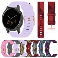 Garmin Venu 3s / Vivoactive 4s / Venu 2s / Vivomove 3s / Forerunner 255s - Canvas nylon bandje - Paars