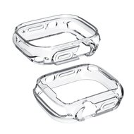 Apple Watch Ultra  siliconen case (open front) - Transparant - Geschikt voor Apple Watch 49mm (Ultra)