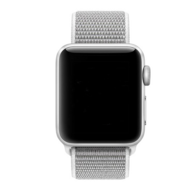 Sport Loop nylon bandje - Licht grijs - Geschikt voor Apple Watch 38mm / 40mm / 41mm / 42mm